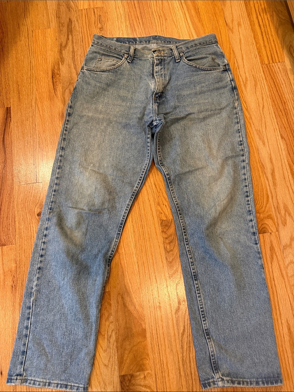 Wrangler Light Blue Straight-Leg Jeans